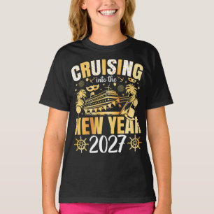 Ins neue Jahr 2027 cruisen Mädchen T-Shirt