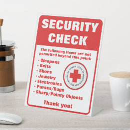 Insane Asylum Halloween Security Karo Sockelschild