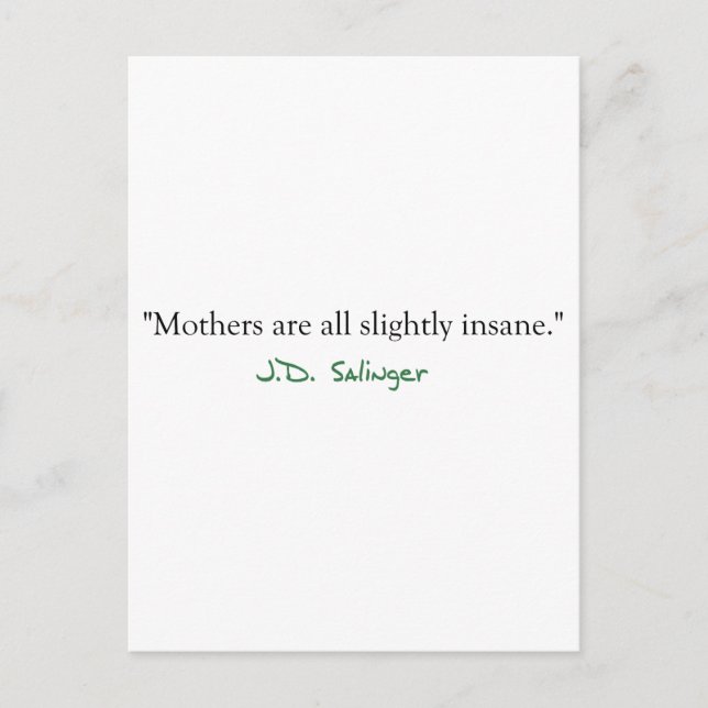 Insane Mütter Postkarte (Vorderseite)