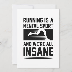 Insane Running Dankeskarte