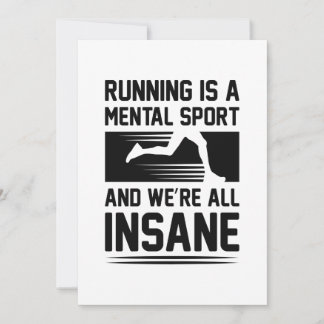 Insane Running Dankeskarte
