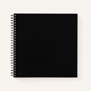 Insanely Black CUSTOMIZABLE Square Notizbuch