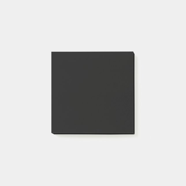 Insanely Black (das dunkelste Schwarz) KUNSTBAR Post-it Klebezettel (Vorderseite)