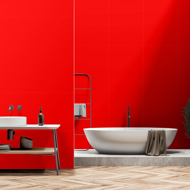 Insanely Red (The Redest Red) CUSTOM Tapete (Badezimmer)
