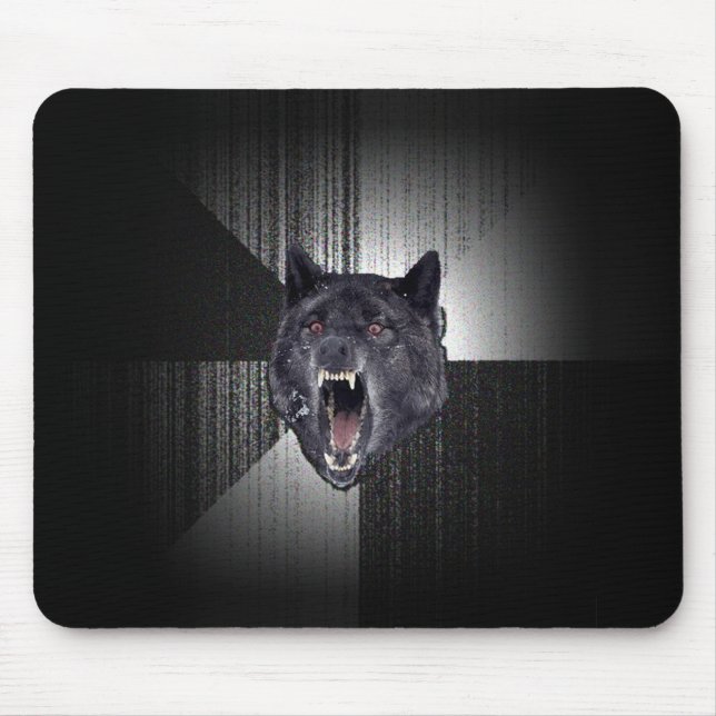 Insanity Wolf Meme Mousepad (Vorne)