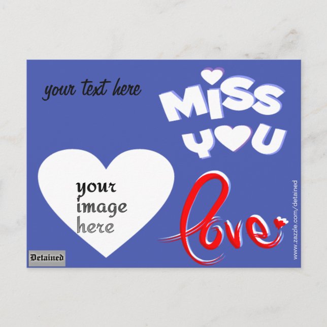 Insasse des personalisierten Fotos Postkarte (Vorderseite)