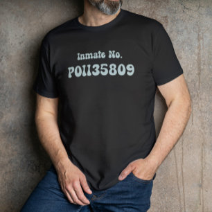 Insasse Nr. PO 1135809 Retro Typografie T-Shirt