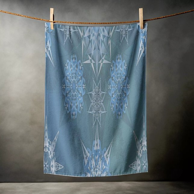 Inschrift der Yantra-Quadrate der Hexa-Dreiecke Strandtuch (Von Creator hochgeladen)