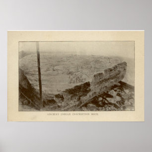 Inschriftenrock - Kelleys Island, Ohio Poster