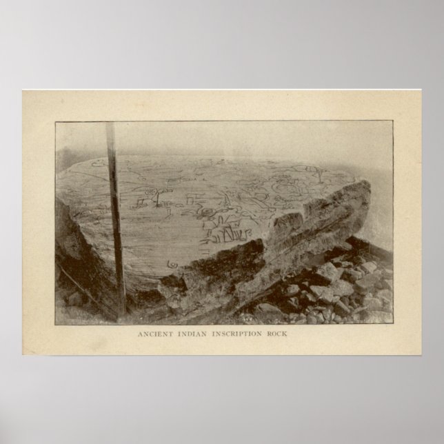 Inschriftenrock - Kelleys Island, Ohio Poster (Vorne)