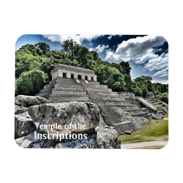 Inschriftentempel, Chiapas, Mexiko Magnet (Horizontal)