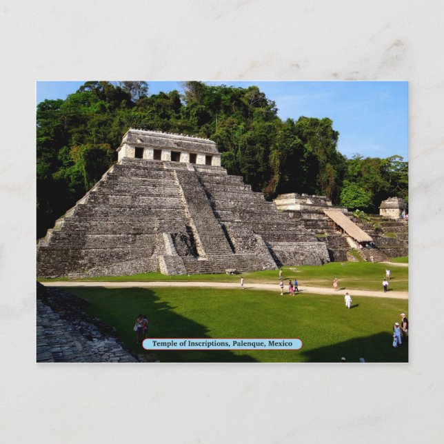 Inschriftentempel, Palenque, Mexiko Postkarte (Vorderseite)