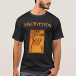 Inscryption Psychologischer Horror Stoatcard Game  T-Shirt<br><div class="desc">Inscryption Psychologischer Horror Stoat Card Game Halloween Beängstigend Spooky Dark Escaperoom Puzzles411Zu Halloween überrascht Ihre Ehefrau, Mutter, Großmutter, Tante, Schwester oder Freundin mit diesem lustigen Jackolantern mit Leopardendruckbrille Hemd für Kinder & Erwachsene.Großartiges Outfit zum Anziehen an einem Halloween-Party oder als Halloween PJs während Sie Horror-Filme sehen. An manchen Tagen muss...</div>