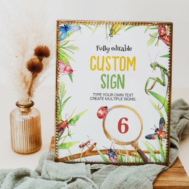 Insect Bugs Geburtstagsparty Poster (Von Creator hochgeladen)