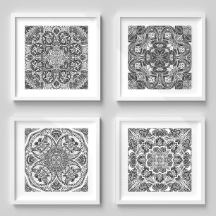 Insect Mandala Art Custom Color Bilderwand Sets
