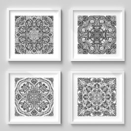 Insect Mandala Art Custom Color Bilderwand Sets
