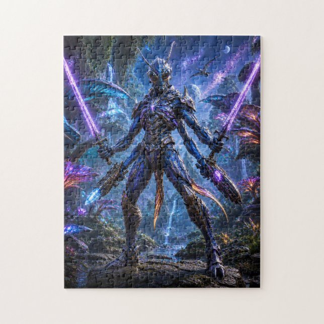 Insectoid Alien Warrior Puzzle (Vertikal)