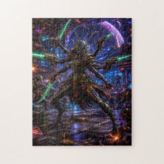 Insectoid Space Pirate — Six-Armed Combatant Puzzle