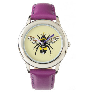 Insekt - Hummeln - Natur - Wildtiere - Gelb Armbanduhr