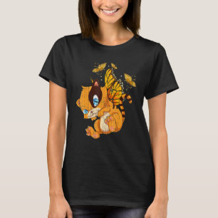 Insekt Tier Schmetterling Katze Tierbesitzer Süße T-Shirt