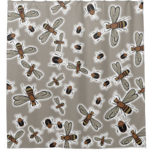 Insekten Duschvorhang
