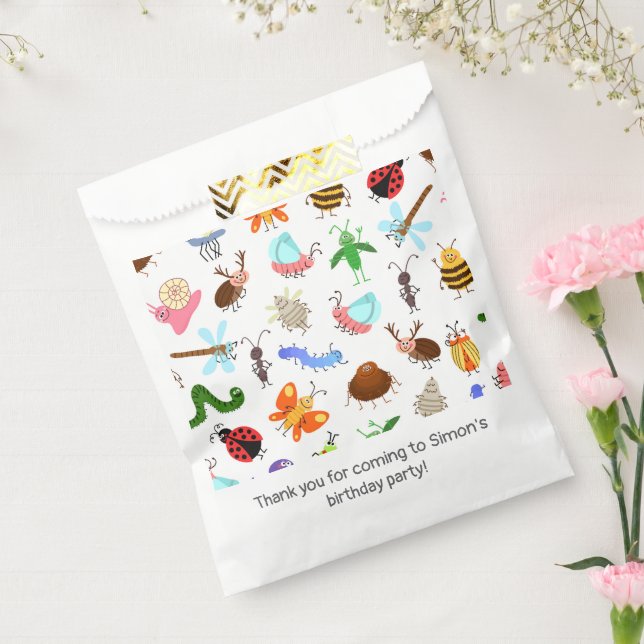 Insekten Geburtstagspartei Geschenktütchen (Versiegelt)