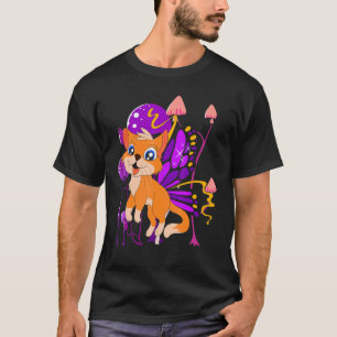 Insekten Katzenbesitzer Schmetterling Pilz Katze   T-Shirt