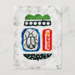 Insekten sind Niedliche Postkarte - Abstrakte Kuns