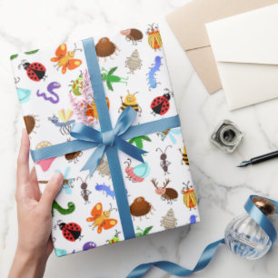 Insekten-Verpackungspapier, Kinder-Insekten-Geburt Geschenkpapier