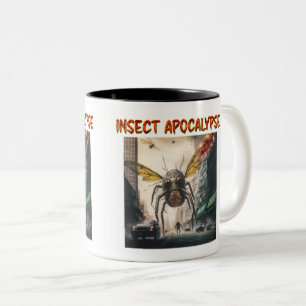 Insekten-Weltuntergang-Tasse mit Zwei-Ton-Design, Zweifarbige Tasse