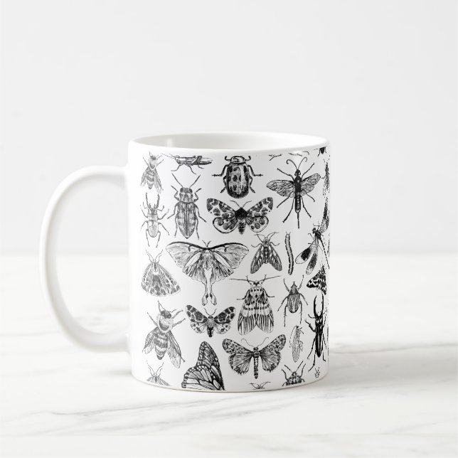 Insektendesign-Tasse Kaffeetasse (Links)