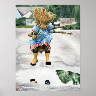 Insektenkind Jumping Fantasy Art Image Poster