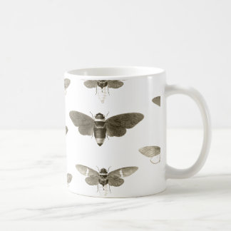 Insektenliebhaber-Tasse - Vintage-Zikaden-Illustra Kaffeetasse