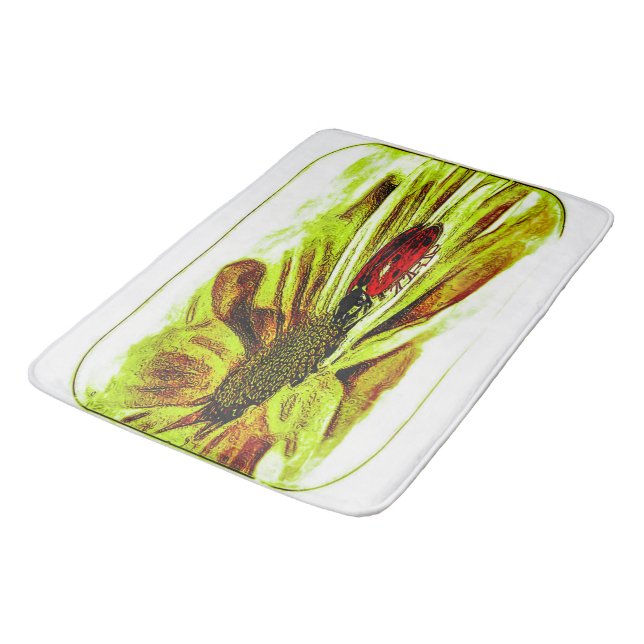 Insektenmodelle: Ladybug Life 01-04 Badematte (Schrägansicht)