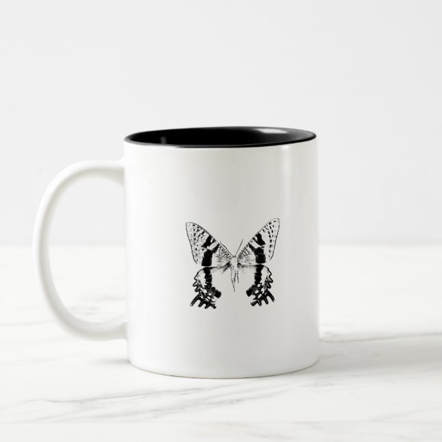 Insektenmoth Black Zweifarbige Tasse (Links)