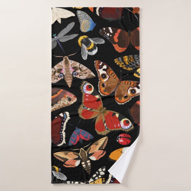 Insektennahtloses Muster Badehandtuch (Badehandtuch)