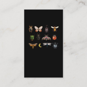 Insektensammlung Fly Butterfly Bee Ladybug Visitenkarte