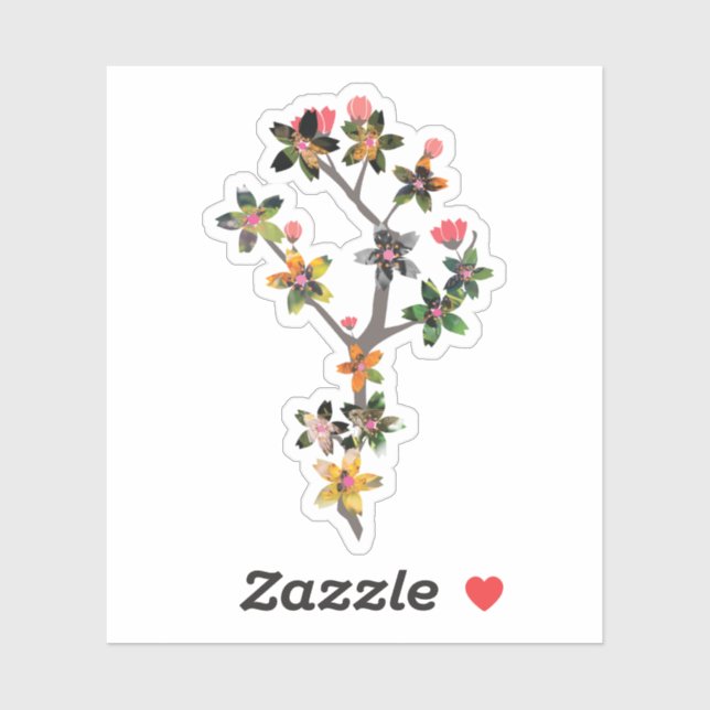 Insektenzweige Aufkleber (Blatt)