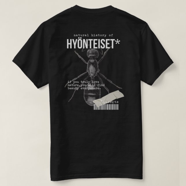 INSEKTSAMMLUNG T-Shirt (Design Rückseite)