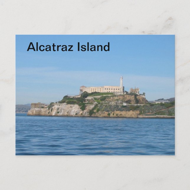 Insel Alcatraz Postkarte (Vorderseite)
