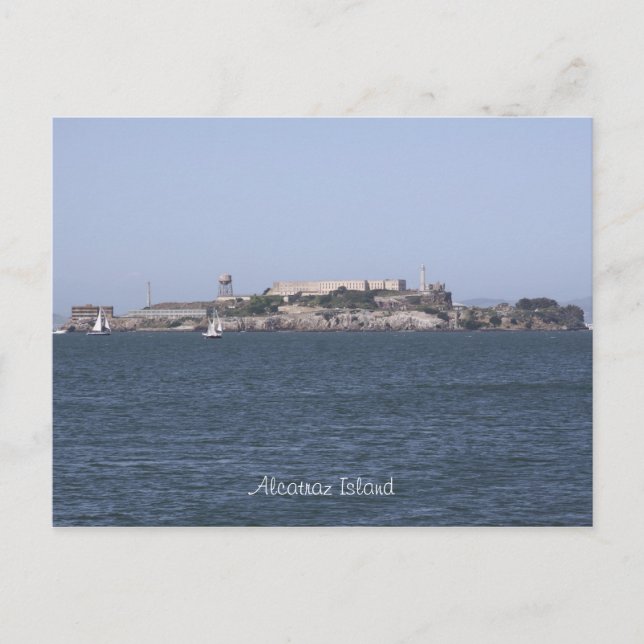 Insel Alcatraz Postkarte (Vorderseite)