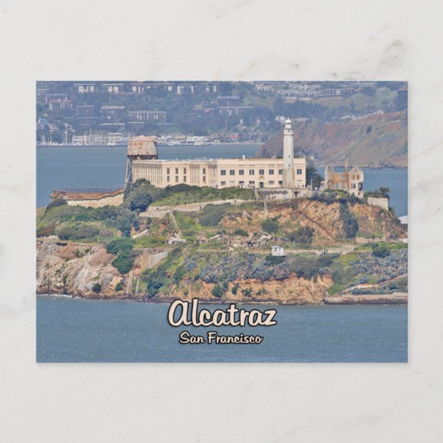 Insel Alcatraz Postkarte (Vorderseite)