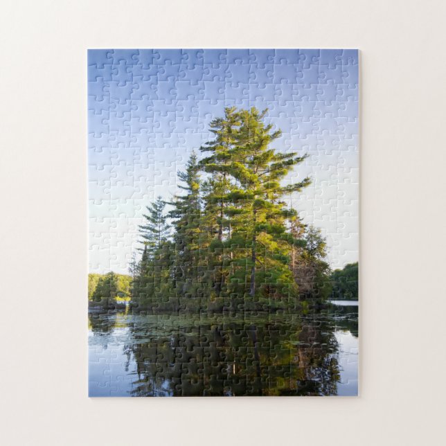 Insel am Lago Long Pond Puzzle (Vertikal)