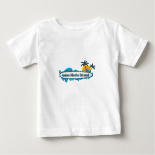 Insel Annas Maria - Brandungs-Entwurf Baby T-shirt