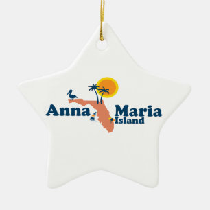 Insel Annas Maria - Karten-Entwurf Keramik Ornament