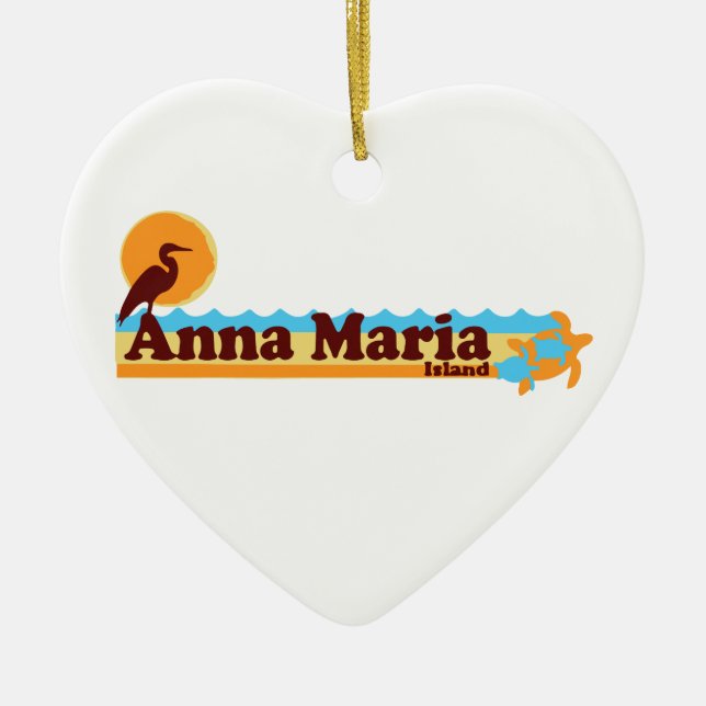 Insel Annas Maria - Strand-Entwurf Keramikornament (Vorne)