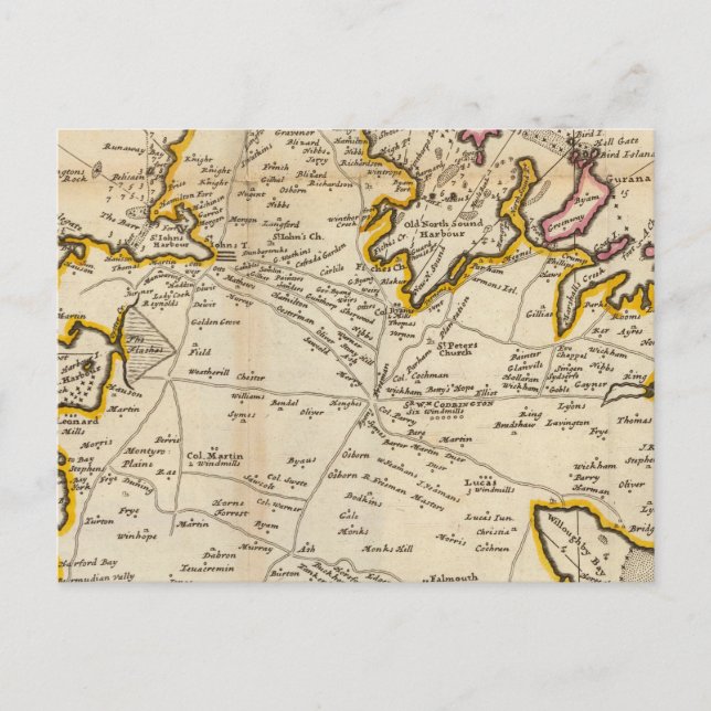 Insel Antego Postkarte (Vorderseite)