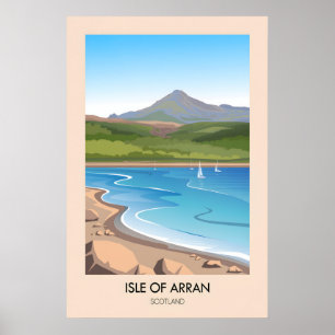 Insel Arran Schottland Reiseplakat Poster