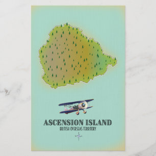 Insel Ascension Britisch Überseegebiet Karte