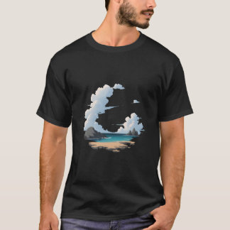 Insel Beach Szene T-Shirt
